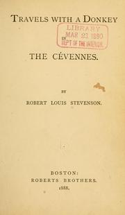 Cover of: Travels with a donkey in the Cévennes. by Robert Louis Stevenson