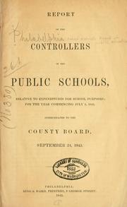 Report of the Controllers of the public schools, relative to the expenditures for school purposes