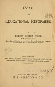 Essays on educational reformers