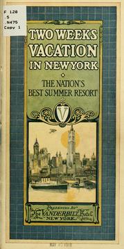 Cover of: Two weeks vacation in New York | Vanderbilt Hotel (New York, N.Y.)
