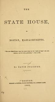Cover of: State house, Boston, Massachusetts ... | David Pulsifer
