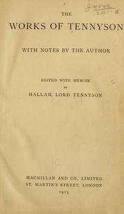 Cover of: The works of Tennyson by Alfred Lord Tennyson