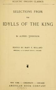 Cover of: Selections from the Idylls of the King