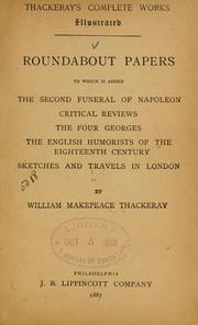 Cover of: Roundabout papers by William Makepeace Thackeray