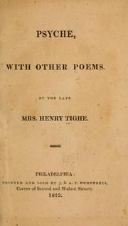 Cover of: Psyche, and other poems.