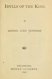 Cover of: Idylls of the King by Alfred Lord Tennyson