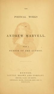 The poetical works of Andrew Marvell