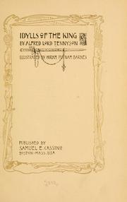 Cover of: Idylls of the King by Alfred Lord Tennyson