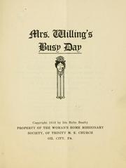 Cover of: Mrs. Willing