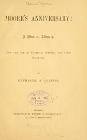 Cover of: Moore's anniversary: a musical allegory.