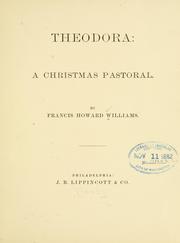 Cover of: Theodora: a Christmas pastoral.