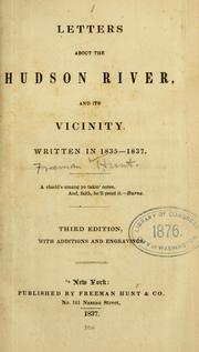 Cover of: Letters about the Hudson River.