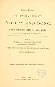 Cover of: A new library of poetry and song ... | 
