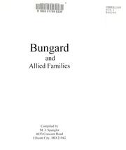 Cover of: Bungard and allied families | Murry Jackson Spangler