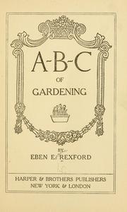 Cover of: A-B-C of gardening