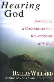 Cover of: Hearing God by Dallas Willard