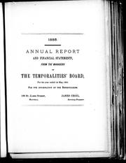 Cover of: Annual report and financial statements, from the managers of the Temporalities' Board, for the year ended 1st May, 1885: for the information of the beneficiaries ..