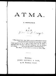 Cover of: Atma: a romance