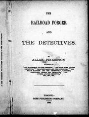 Cover of: The railroad forger and the detectives