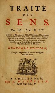 Cover of: Traitdes sens. by Claude-Nicolas Le Cat