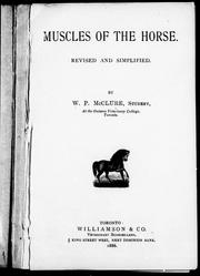 Cover of: Muscles of the horse