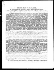 Cover of: Francis Mary De Charbonnel: by the Grace of God, and the favour of the Holy Apostolic See, Bishop of Toronto : to all our well-beloved brothers ..