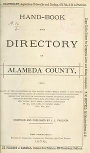 Hand-book and directory of Alameda County