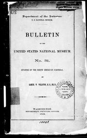 Cover of: Synopsis of the North American Syrphidae by Samuel Wendell Williston