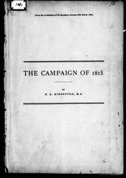 The campaign of 1815