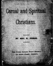 Cover of: Carnal and spiritual Christians | R. Pogue