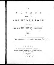 Cover of: A voyage towards the North Pole: undertaken by His Majesty's command, 1773