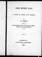 Cover of: One quiet day by J. R. Ramsay