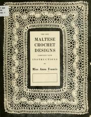 Cover of: The new Maltese crochet designs complete with instructions