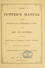 Cover of: The cutter's manual