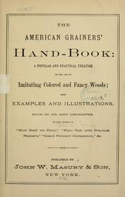 The American grainers' hand-book by John W. Masury