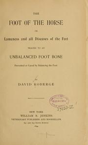 Cover of: The foot of the horse | David Roberge