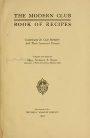 Cover of: The modern club cook of recipes