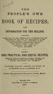 Cover of: The people's own book of recipes: and information for the million.