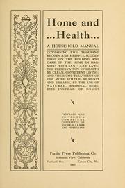 Cover of: Home and health