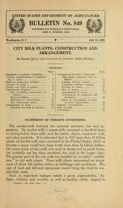 Cover of: City milk plants | Ernest Kelly