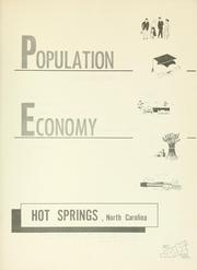 Cover of: Population, economy, Hot Springs, North Carolina.