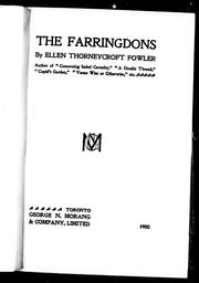 Cover of: The Farringdons by by Ellen Thorneycroft Fowler