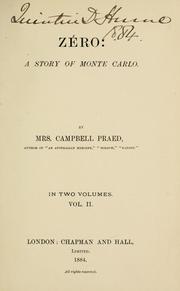 Cover of: Zéro: a story of Monte Carlo.