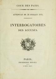 Cover of: Attentat du 28 juillet, 1835