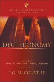 Cover of: Deuteronomy: Apollos Old Testament Commentary