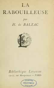 Cover of: La rabouilleuse.