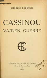 Cover of: Cassinou va-t-en guerre by Charles Derennes