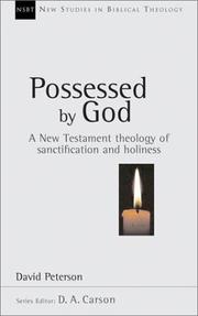 Cover of: Possessed by God by David Peterson