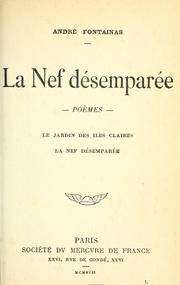 Cover of: La Nef désemparée: poèmes.