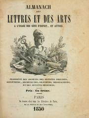 Cover of: Almanach des lettres et des arts a l'usage, des gens d'esprit ... et autres by 